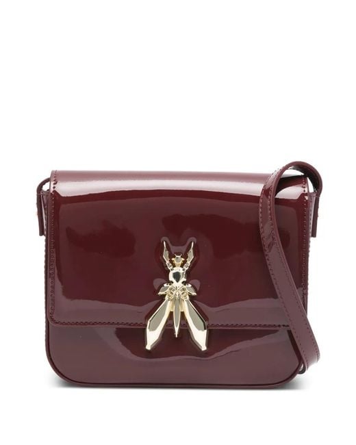 Patrizia Pepe Purple Essential Fly Leather Shoulder Bag