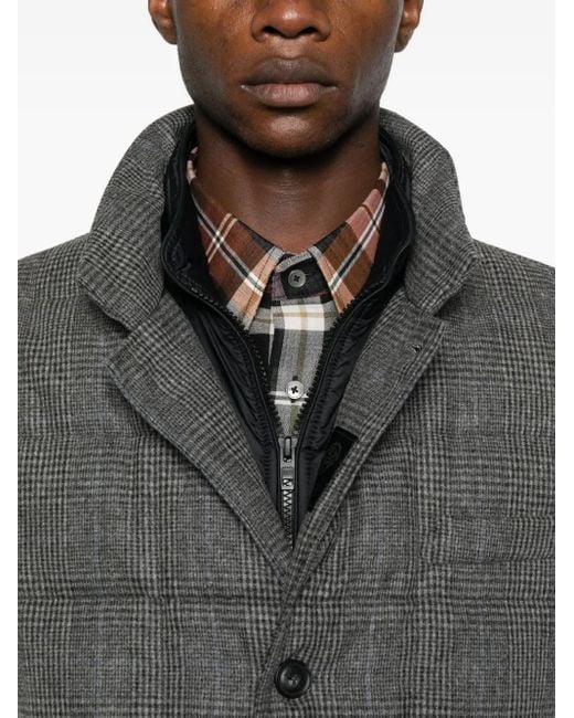 Fay Gray Checked Flap-Pocket Coat for men