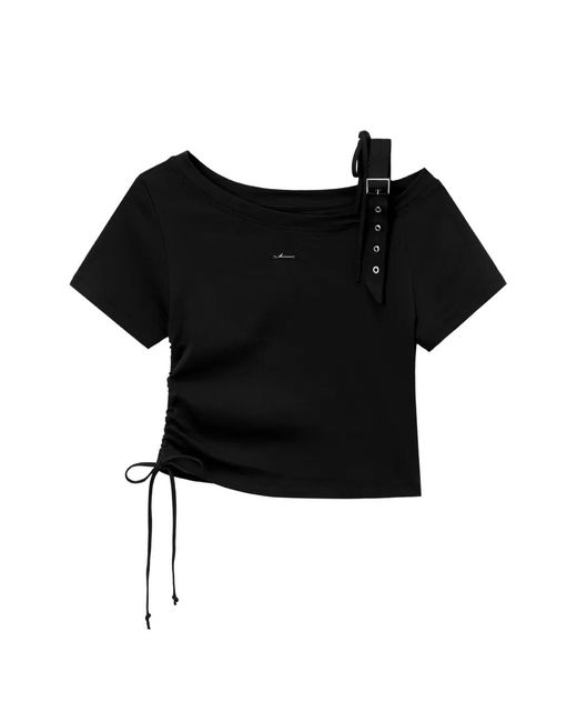 Musium Div. Black T-Shirt À Détail De Boucle