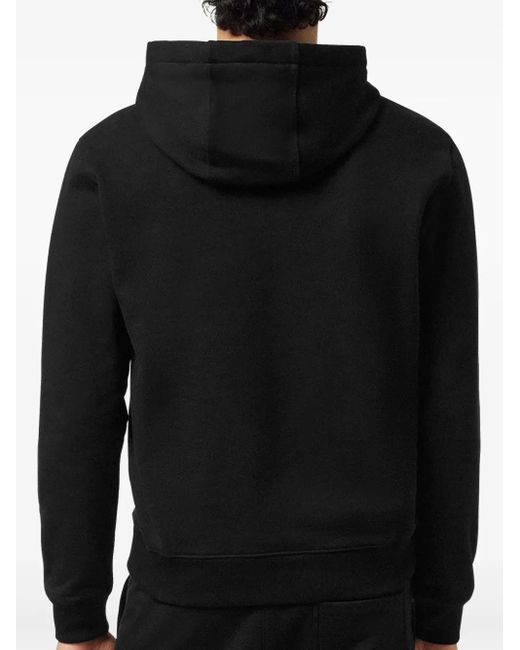 Versace Black Logo-Print Hoodie for men