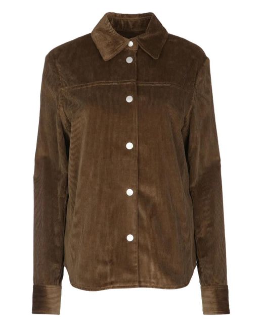 Jacob Cohen Brown Corduroy Buttoned Shirt