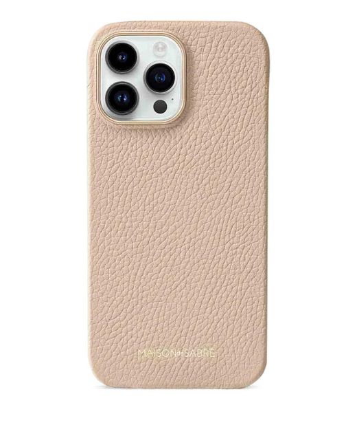 Maison De Sabre Natural Leather Iphone 15 Pro Case