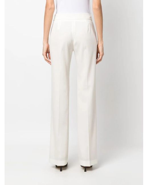 Fabiana Filippi White Virgin-Wool Tailored Trousers