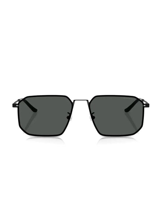 Emporio Armani Black Square-Frame Sunglasses for men