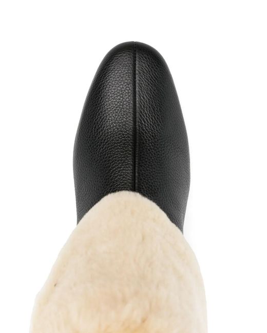 Totême Black Stiefel Mit Shearling