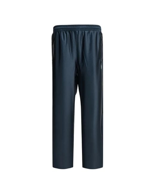 Needles Blue Butterfly-Embroidered Track Pants for men