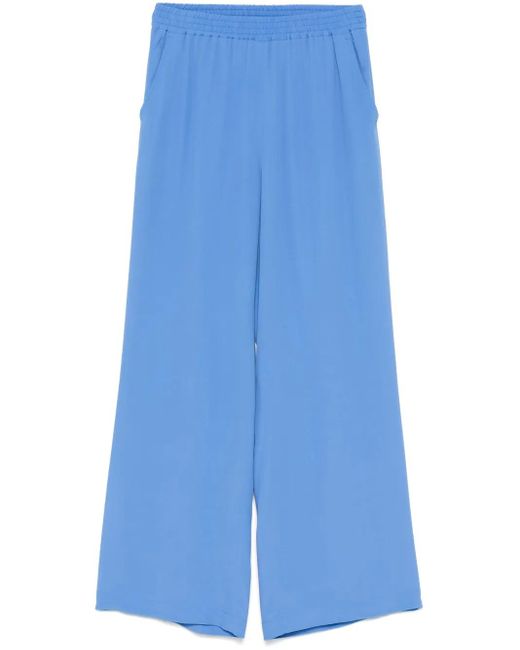 Seventy クレープ ワイドパンツ Blue