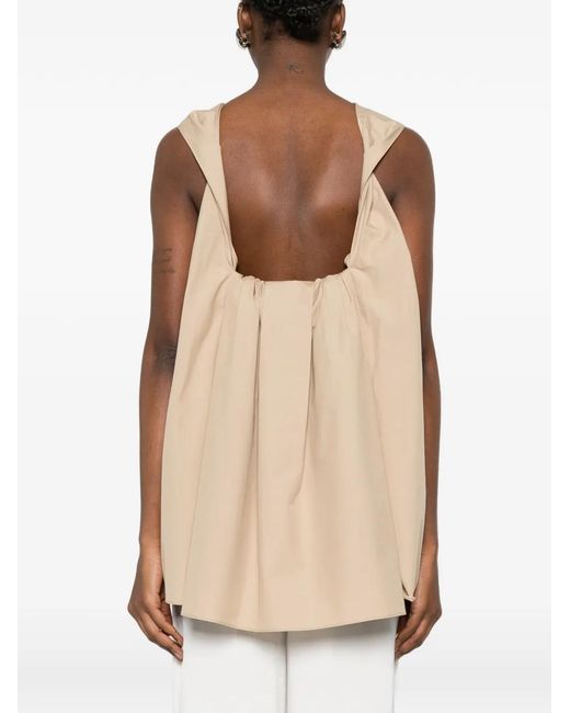 Carven Natural A-Line Trapeze Top