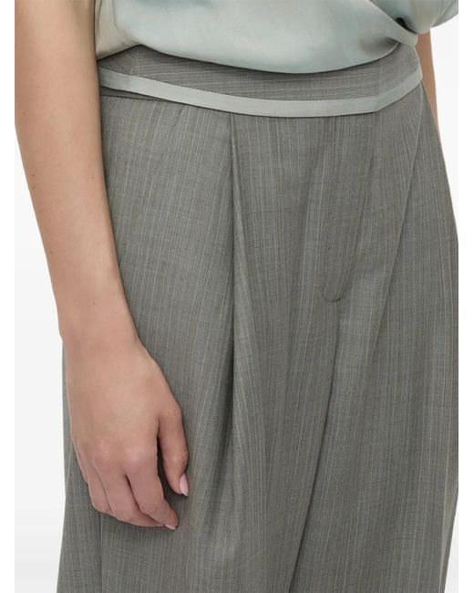 Christopher Esber Gray Sashed Tailored Trousers