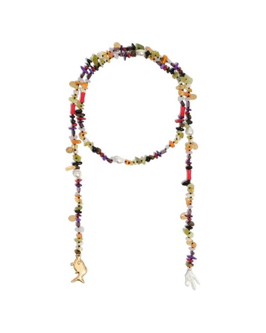 Bimba Y Lola White Multicolour Charm Necklace