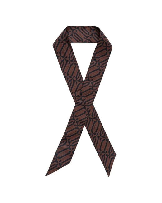 Lanvin Black Geometric Patterned Scarf