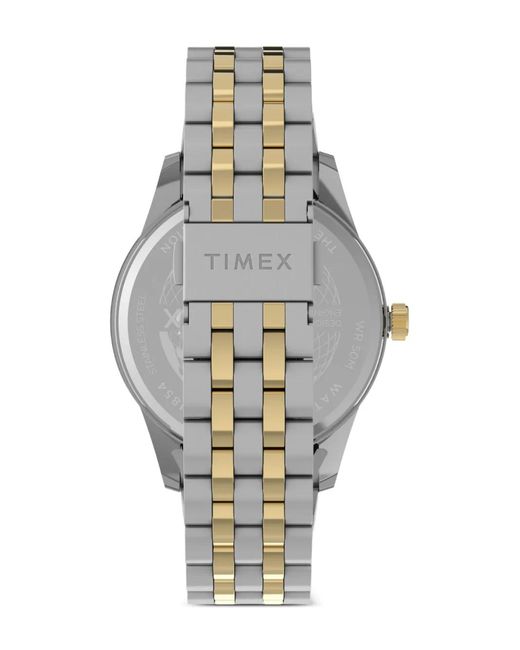 Timex Armbanduhr Mit Edelstahlarmband Und Grünem Zifferblatt 45Mm in Green für Herren
