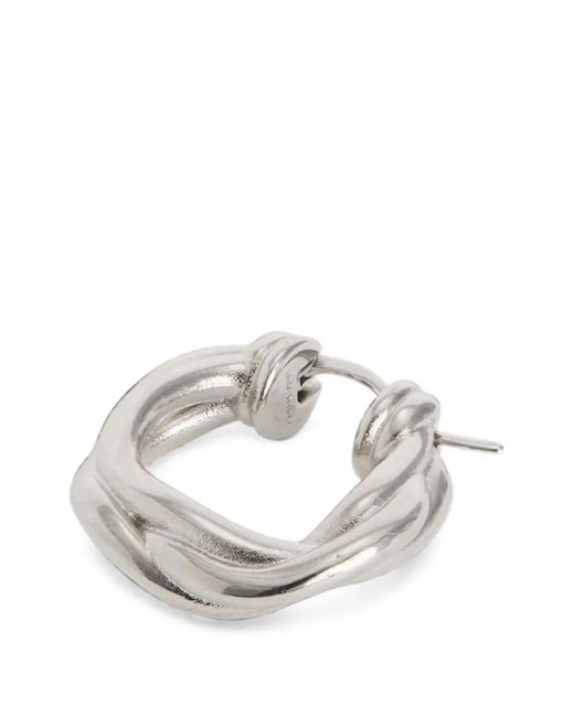 Jil Sander Metallic Multi-Layer Hoop Earring for men