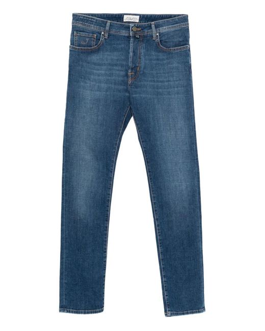 Jacob Cohen Blue Five-Pocket Jeans for men