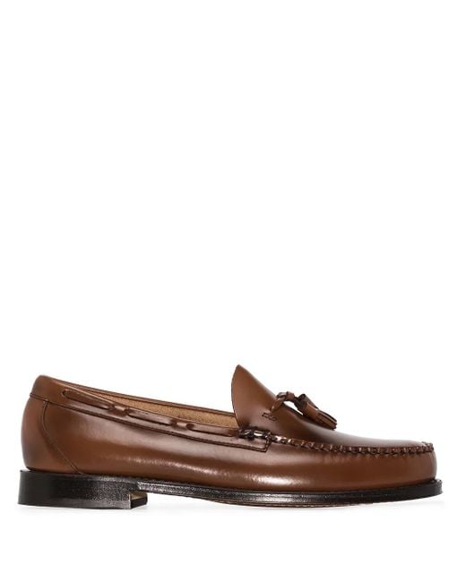 G.H.BASS Weejuns Larkin Loafers Met Kwastje in het Brown voor heren