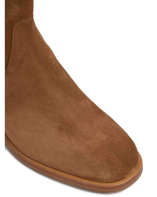 Henderson Brown Suede Zip Boots for men