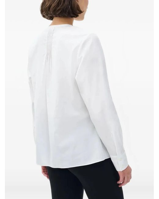 Rag & Bone White Asher V-Neck Blouse