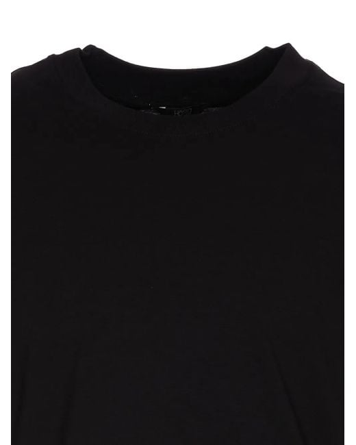Hōsio Black Short-Sleeve Crew-Neck T-Shirt for men
