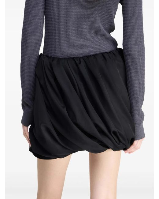 J.W. Anderson Black Rolled-Hem Mini Skirt