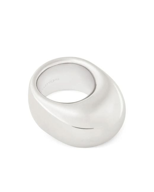 Courreges White Infinity Ring
