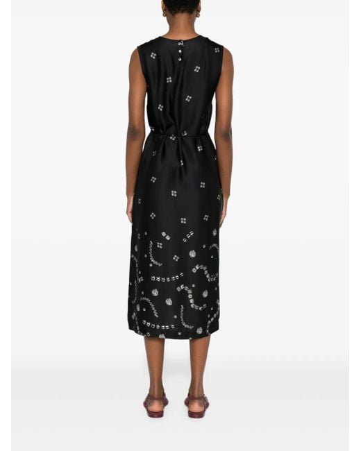 Ottod'Ame Jurk Met Print in het Black