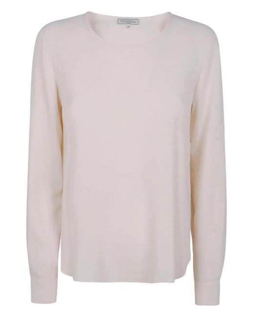 Antonelli シルク ロングtシャツ Pink