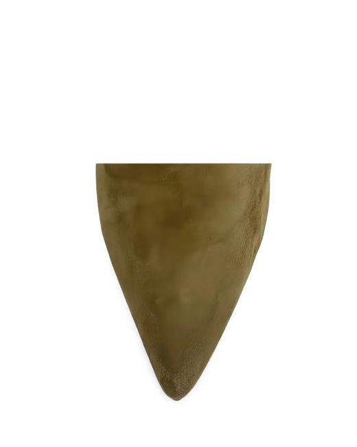 Mara Bini Natural Pointed-Toe Suede Boots