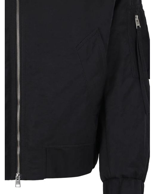 AMI Black Padded Bomber Jacket