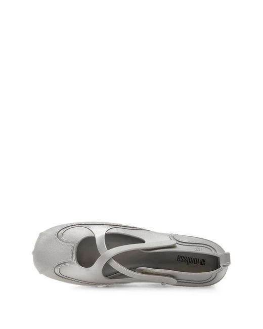 Melissa Gray Aira Touch-Strap Sneakerinas