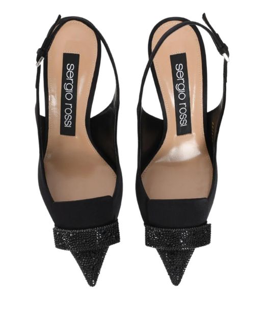 Sergio Rossi Black Slingback Pumps