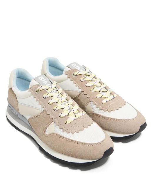 Bimba Y Lola Natural Suede Sneakers