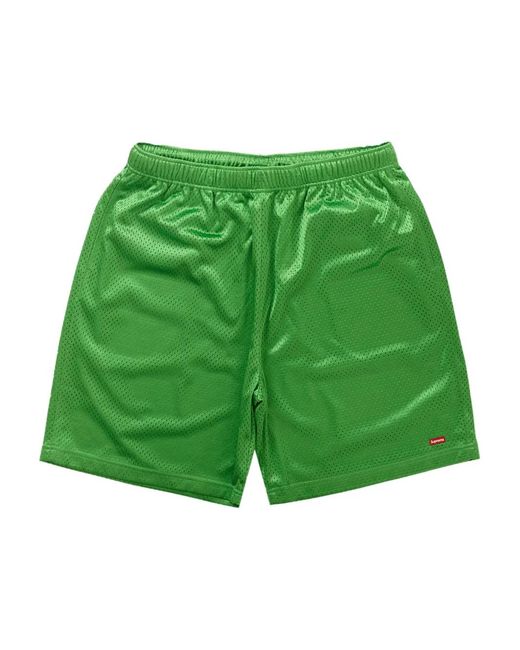 Supreme Green Mesh Shorts for men