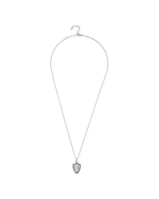 Mateo White Diamond Shield Necklace for men