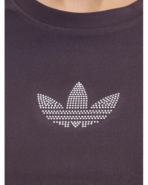 Adidas ビジュートリム クロップドtシャツ Blue