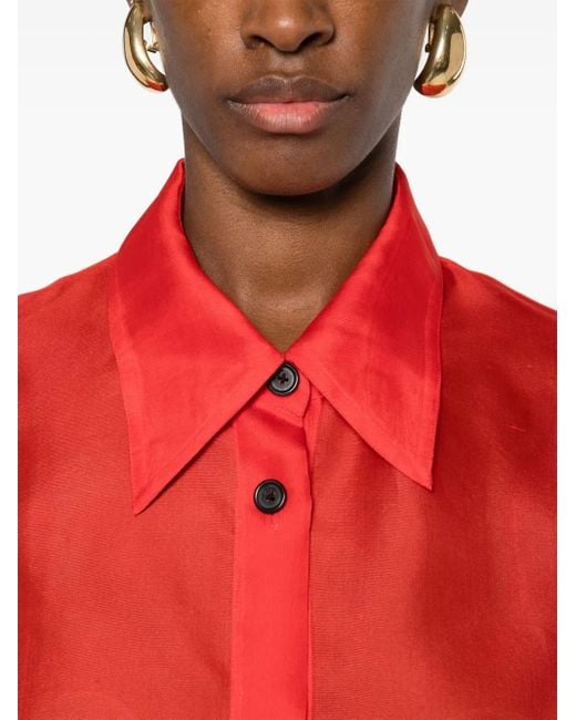 Khaite Red Mahmet Top