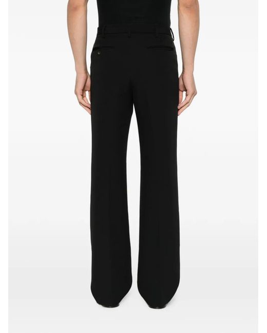 Pantalones Rectos Con Pinzas Second/Layer de hombre de color Black