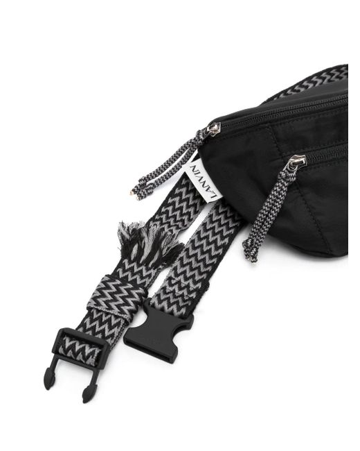 Lanvin Black Small Curb Bum Bag for men