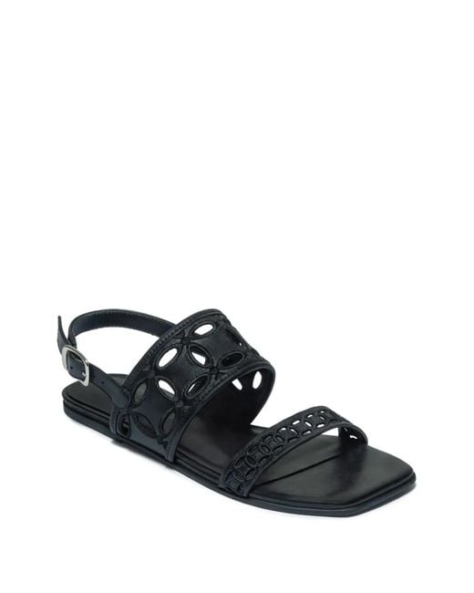 Bernardo White Cutout Strap Sandals