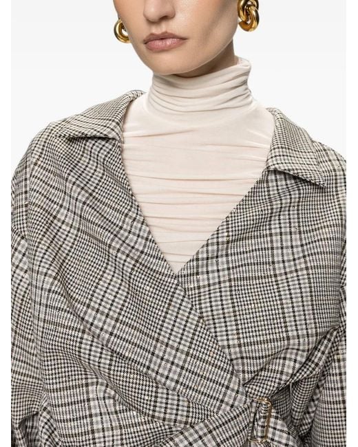 Nissa Gray Chemise À Carreaux