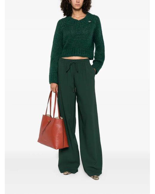 Ermanno Scervino Green Drawstring Track Pants