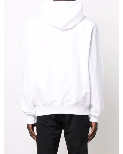 Helmut Lang White Core Logo Popover Hoody for men