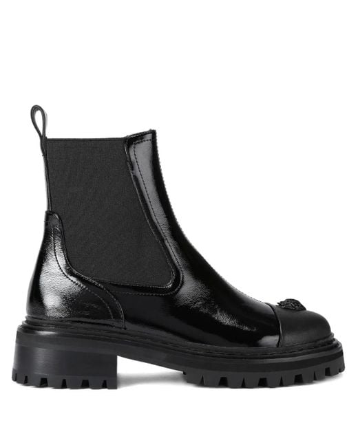 Kurt Geiger Black Leather Sloane Chelsea Boots