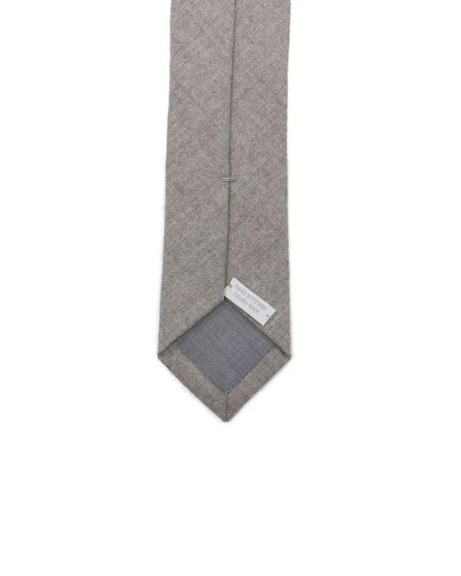 Eleventy Gray Wool Tie for men