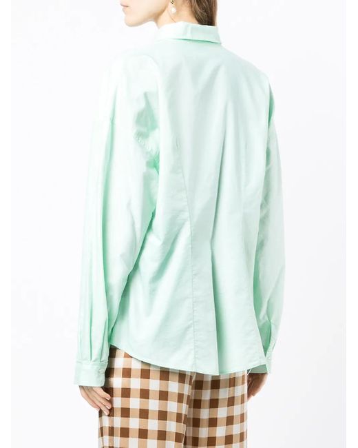Forte_forte Green Chest-Pocket Longsleeved Shirt