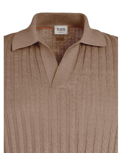 Polo De Canalé Tod's de hombre de color Brown