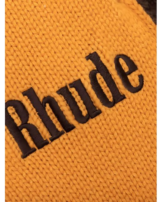 Rhude Gestrickte Jogginghose mit Streifen in Orange für Herren