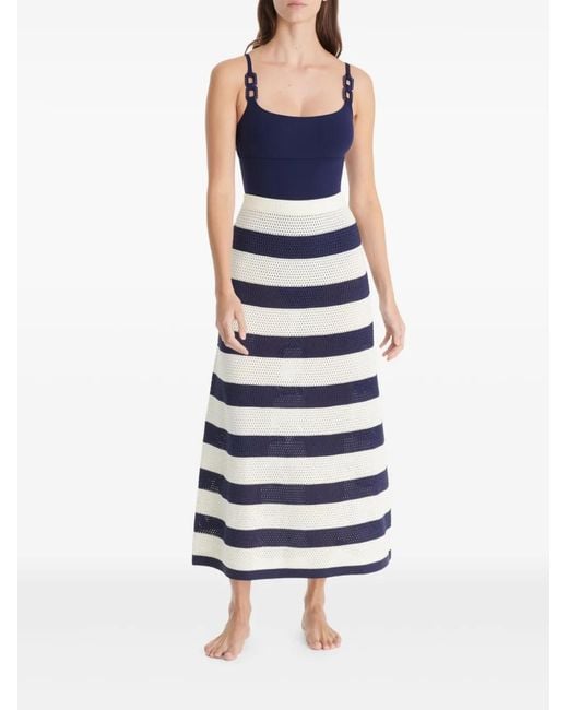 Eres Blue Bateau Long Skirt