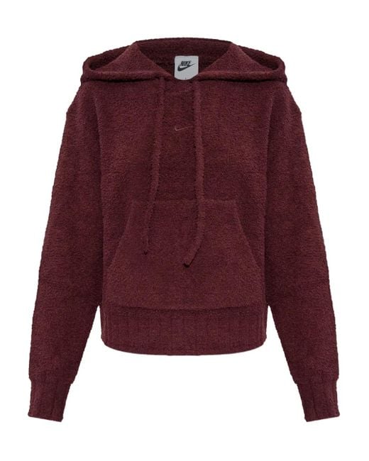 Nike Purple Phoenix Bouclé Hoodie