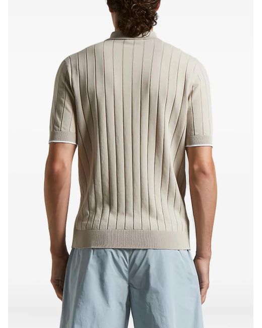 Polo de algodón Peserico de hombre de color Natural
