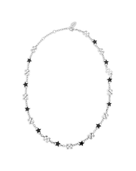 Off-White c/o Virgil Abloh White Collier Arrows À Motif D'Étoiles for men